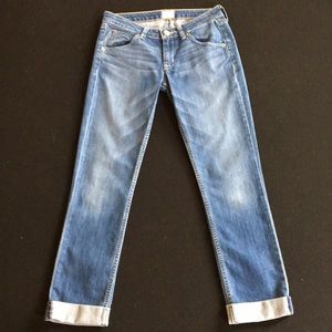 Hudson Bacara Crop Straight Cuffed Jean